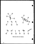 POWER CORD Diagram and Parts List for LW2302 P7762112W W Amana Washer