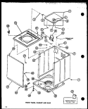 FRONT PANEL Diagram and Parts List for LW2403 P7762127W W Amana Washer