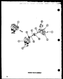 MIXING VALVE ASSY Diagram and Parts List for LW2403 P7762270W Amana Washer