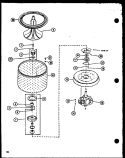 Page 13 Diagram and Parts List for LW2302 P7762124W W Amana Washer