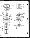 Page 7 Diagram and Parts List for LWD773 P7804717W W Amana Washer
