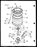 Page 8 Diagram and Parts List for LWD773 P7804717W W Amana Washer