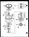 Page 7 Diagram and Parts List for LWD250 P7762128W W Amana Washer