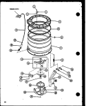 Page 8 Diagram and Parts List for LWD250 P7762128W W Amana Washer