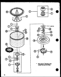 Page 7 Diagram and Parts List for LWD352 P1110507W W Amana Washer
