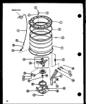 Page 8 Diagram and Parts List for LWD352 P1110507W W Amana Washer
