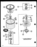 Page 7 Diagram and Parts List for LWD553W P1122905W W Amana Washer
