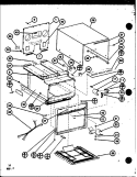 Page 3 Diagram and Parts List for RC14SE P7688108M Amana Microwave