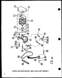 MOTOR Diagram and Parts List for LWD773W P1122801W W Amana Washer