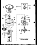 Page 7 Diagram and Parts List for LWD773W P1122801W W Amana Washer
