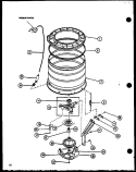 Page 8 Diagram and Parts List for LWD773W P1122801W W Amana Washer