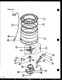 Page 8 Diagram and Parts List for CW9003W P1122805W W Crosley Washer