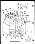 FRONT PANEL Diagram and Parts List for LW1501 P1110511W W Amana Washer