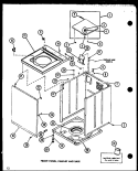 FRONT PANEL Diagram and Parts List for LW2402 P1110516W W Amana Washer