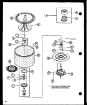 Page 14 Diagram and Parts List for LW2402 P1110516W W Amana Washer