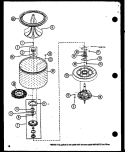 Page 7 Diagram and Parts List for CW2303 P7762131W Crosley Washer