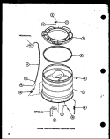 OUTER TUB Diagram and Parts List for TAA200 P7575108W Amana Washer