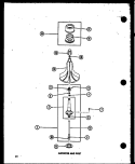 AGITATOR AND POST Diagram and Parts List for TAA200 P7575108W Amana Washer