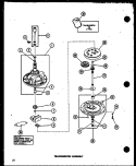 TRANSMISSION ASSY Diagram and Parts List for TAA200 P7575108W Amana Washer
