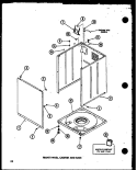 FRONT PANEL Diagram and Parts List for TAA200 P7575108W Amana Washer