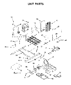 Unit parts Diagram and Parts List for MSS25N4MKZ00  Maytag Refrigerator
