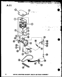 MOTOR Diagram and Parts List for TAA200 P7575104W Amana Washer