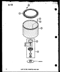 LINT FILTER Diagram and Parts List for TAA200 P7575104W Amana Washer