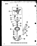 BEARING HOUSING Diagram and Parts List for TAA200 P7575104W Amana Washer