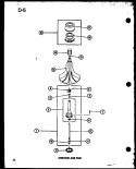 AGITATOR AND POST Diagram and Parts List for TAA800 P7575103W Amana Washer