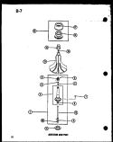 AGITATOR AND POST Diagram and Parts List for TAA200 P7575113W Amana Washer