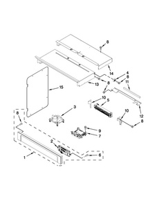 Control Panel Parts Diagram and Parts List for MMW9730AB01  Maytag Microwave