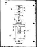 AGITATOR AND POST Diagram and Parts List for TAA800 P7575117W Amana Washer
