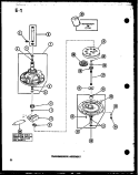 TRANSMISSION ASSY Diagram and Parts List for TAA800 P7575117W Amana Washer