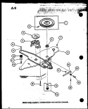 DRAIN BASE CASTING Diagram and Parts List for TWA-202 P7575302W Amana Washer