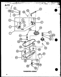 TRANSMISSION ASSY Diagram and Parts List for TWA-202 P7575302W Amana Washer