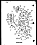 WRINGER ASSY Diagram and Parts List for TWA-202 P7575302W Amana Washer