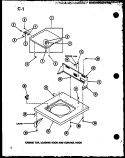 CABINET TOP Diagram and Parts List for TAA300 P7575112W Amana Washer