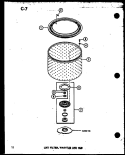 LINT FILTER Diagram and Parts List for TAA300 P7575112W Amana Washer