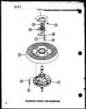 TRANSMISSION ASSY AND BALANCE RING Diagram and Parts List for TAA300 P7575112W Amana Washer