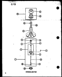AGITATOR AND POST Diagram and Parts List for TAA300 P7575112W Amana Washer