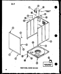 FRONT PANEL Diagram and Parts List for TAA300 P7575112W Amana Washer