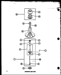 AGITATOR AND POST Diagram and Parts List for TAA300 P7704001W Amana Washer