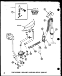 PUMP ASSY Diagram and Parts List for TAA300 P7704001W Amana Washer