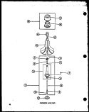AGITATOR AND POST Diagram and Parts List for TAA500 P7704003W Amana Washer