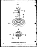 TRANSMISSION ASSY AND BALANCE RING Diagram and Parts List for TAA500 P7704003W Amana Washer