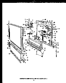 Section 4 Diagram and Parts List for DCR225-1V-OS  Caloric Dishwasher