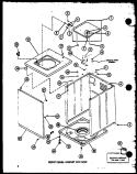 FRONT PANEL Diagram and Parts List for TAA3001 P7704006W Amana Washer