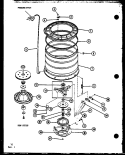 Page 6 Diagram and Parts List for TAA3001 P7704006W Amana Washer
