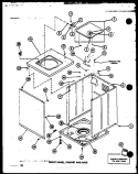 FRONT PANEL Diagram and Parts List for TAA5001 P7704008W Amana Washer