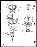 Page 17 Diagram and Parts List for TAA5001 P7704008W Amana Washer